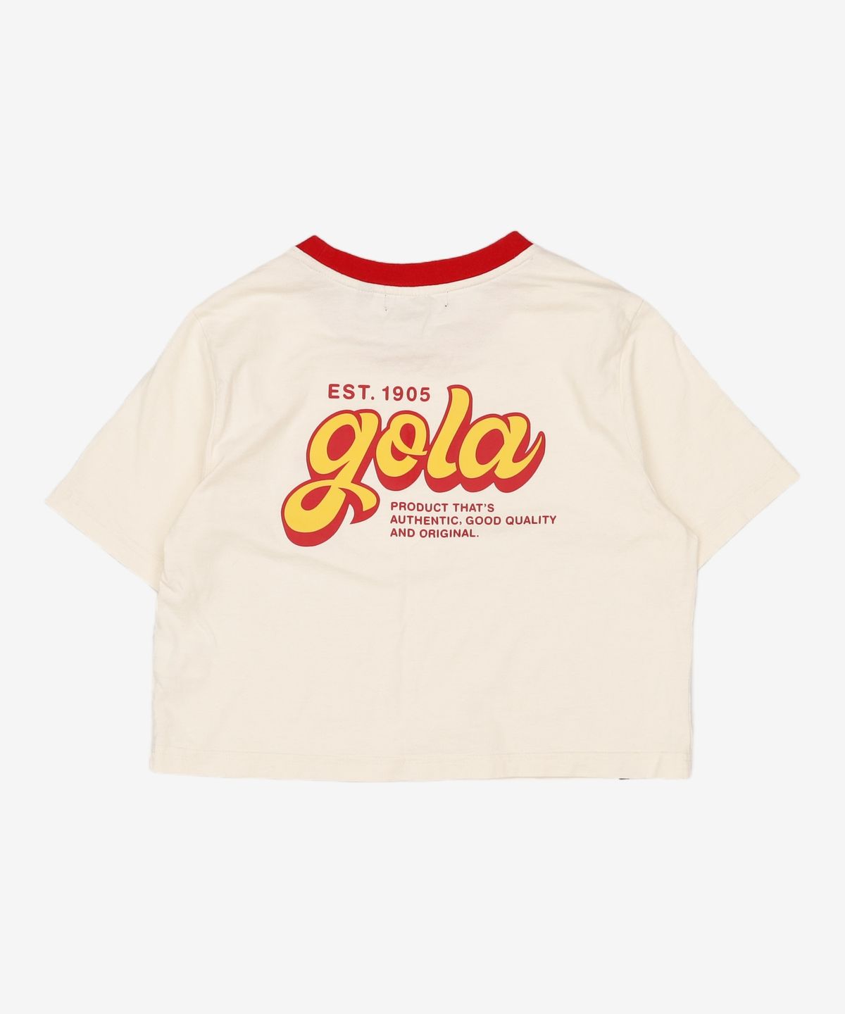 골라(GOLA) 링거 크롭 티셔츠 W RINGER CROP TS FREE