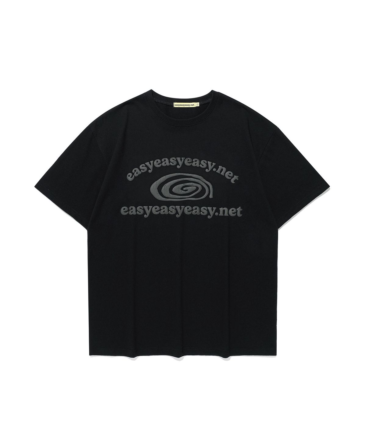 이지이지이지(EASYEASYEASY) Easy Bugs Coil Logo Tee Black