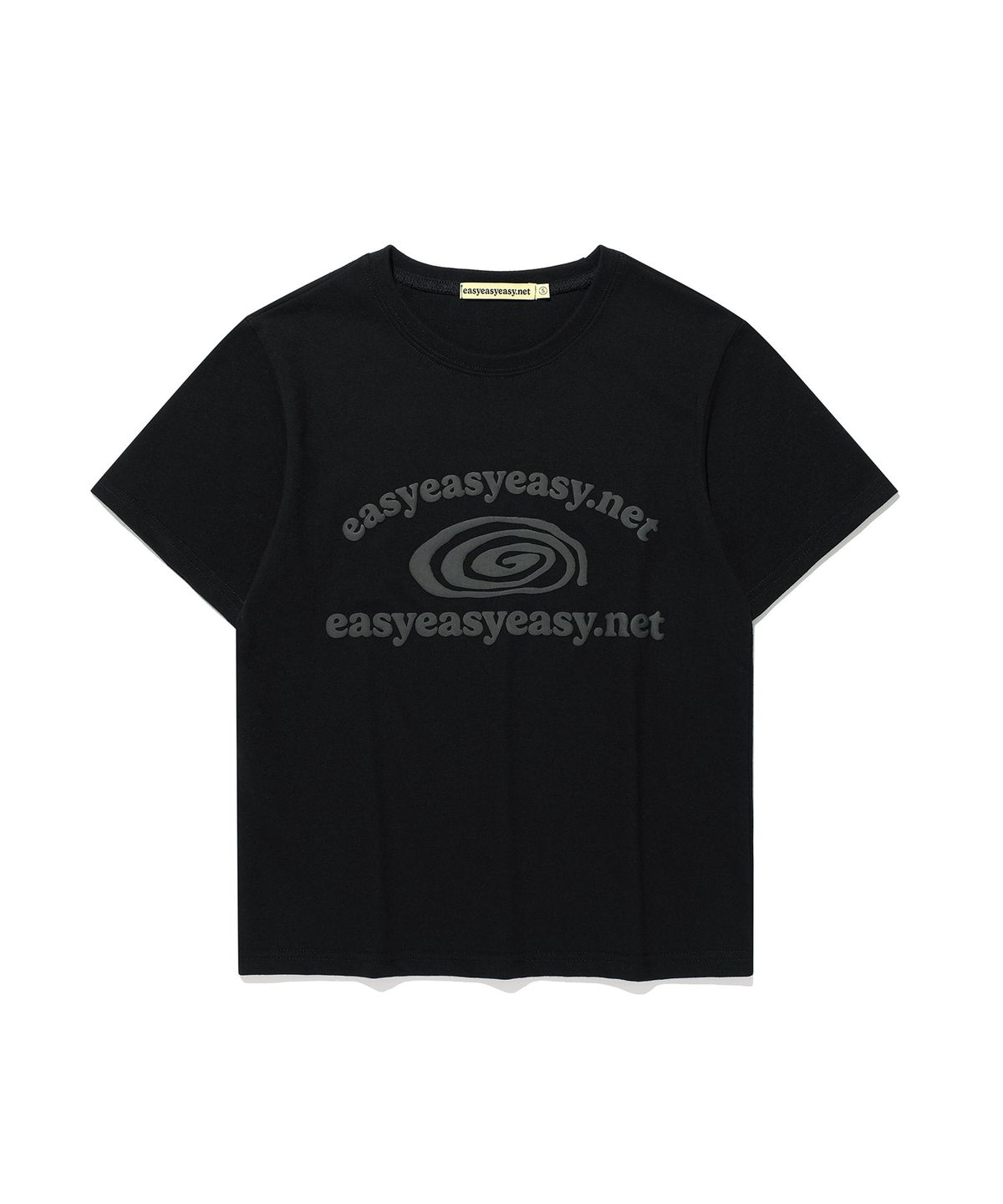 이지이지이지(EASYEASYEASY) Easy Bugs Coil Logo Tee Black
