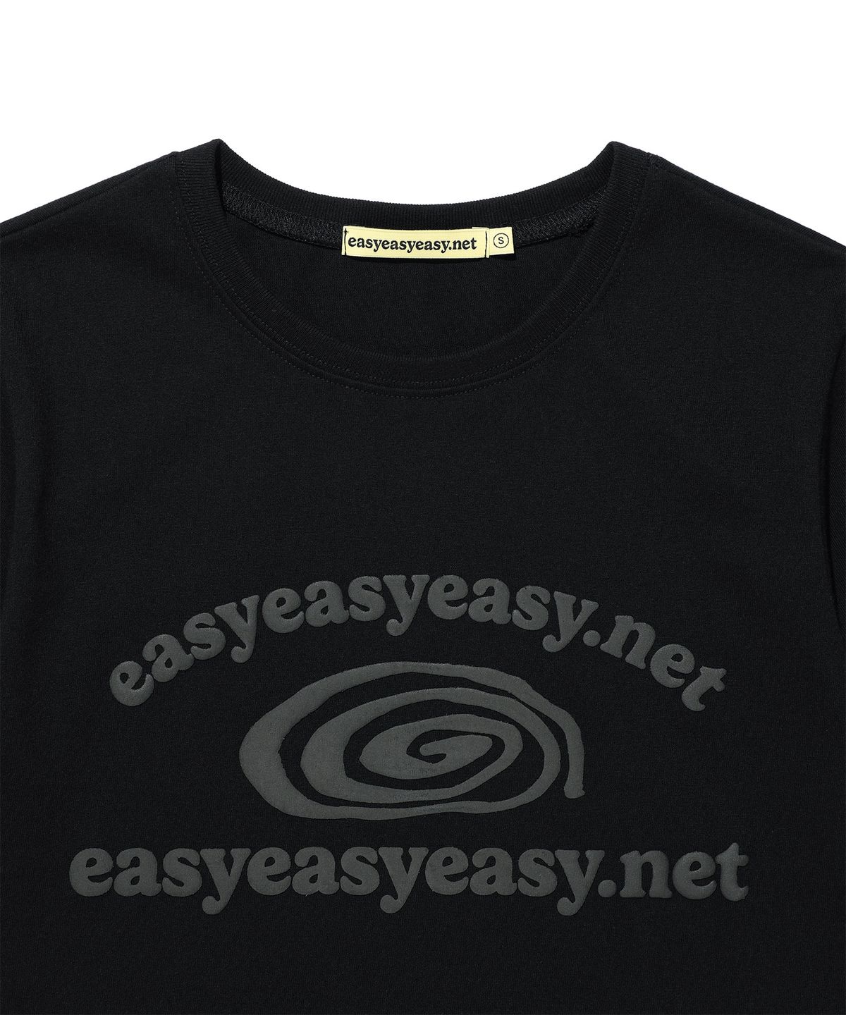 이지이지이지(EASYEASYEASY) Easy Bugs Coil Logo Tee Black