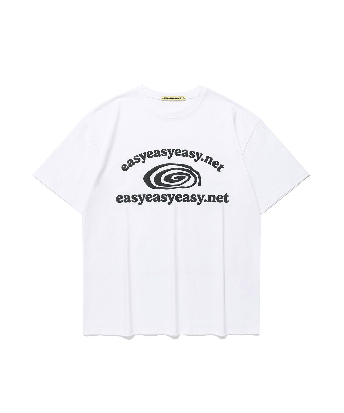 이지이지이지(EASYEASYEASY) Easy Bugs Coil Logo Tee White
