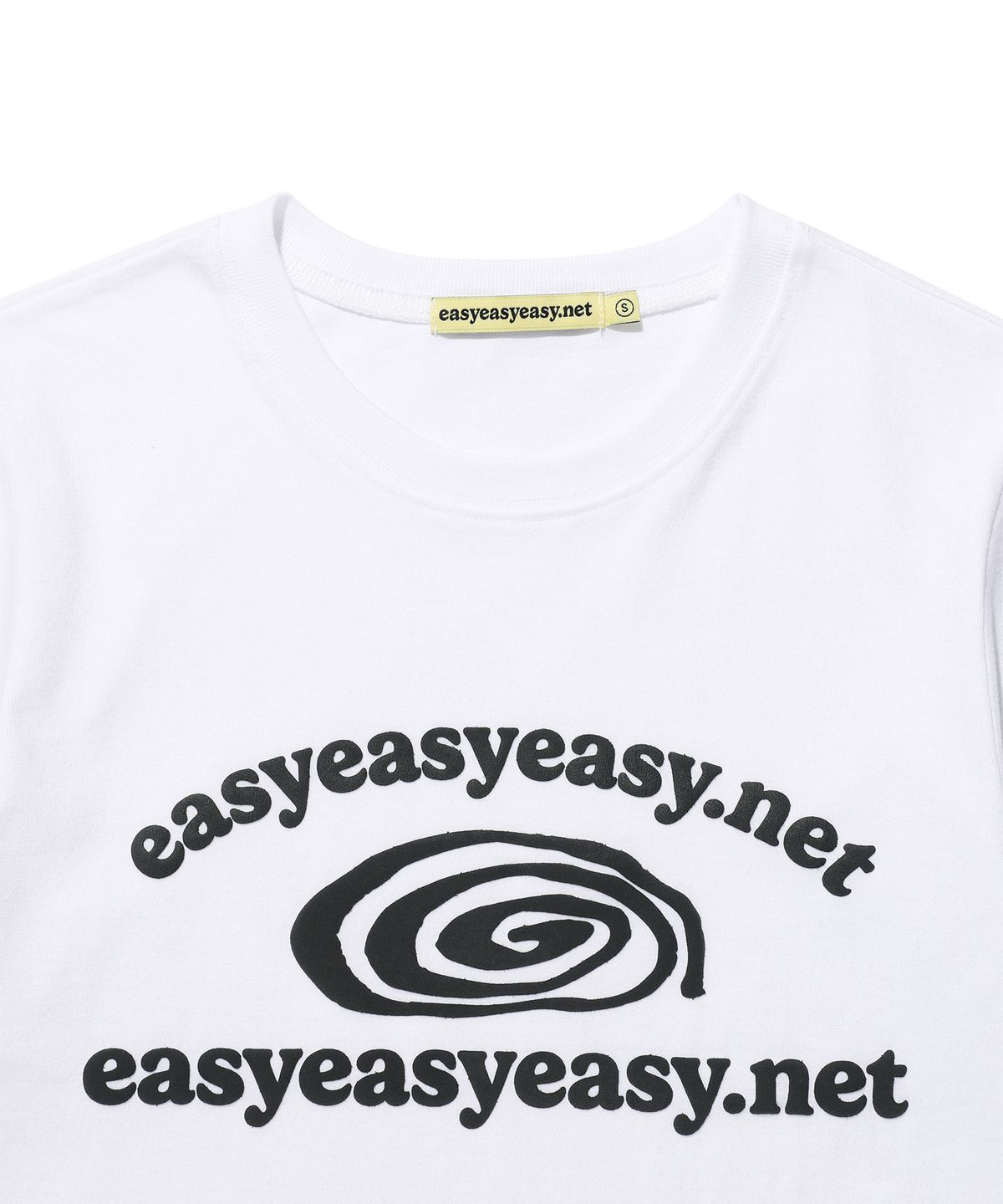 이지이지이지(EASYEASYEASY) Easy Bugs Coil Logo Tee White