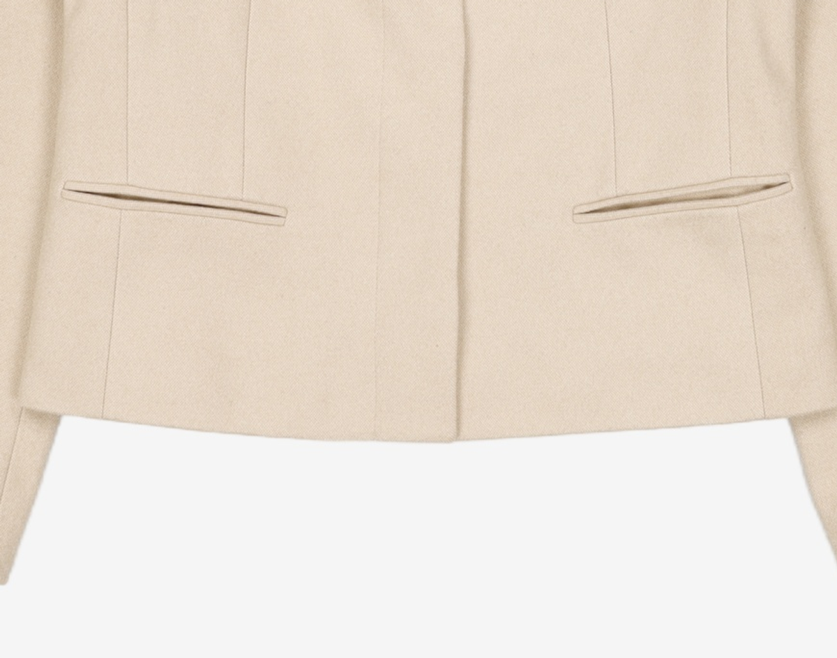 미쏘(MIXXO) 원버튼 디테일테일러드 자켓 MIWJKB216B S