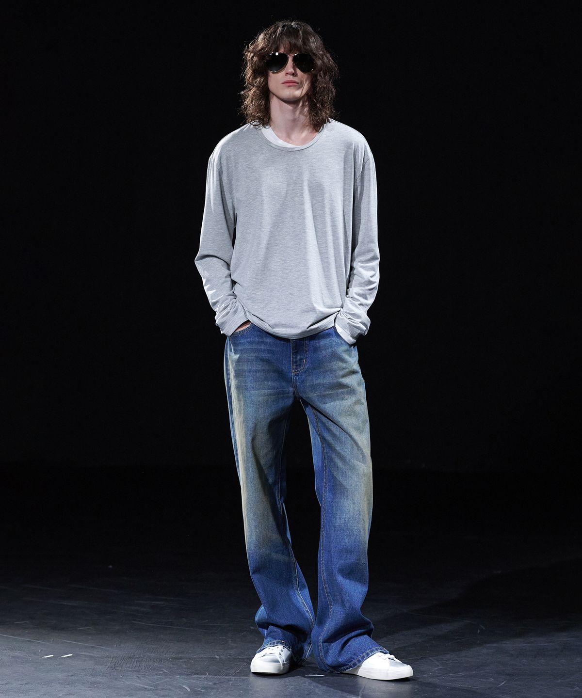 테이크이지(TAKEASY) [DMD] CORE SN T-SHIRT - Melange Gray