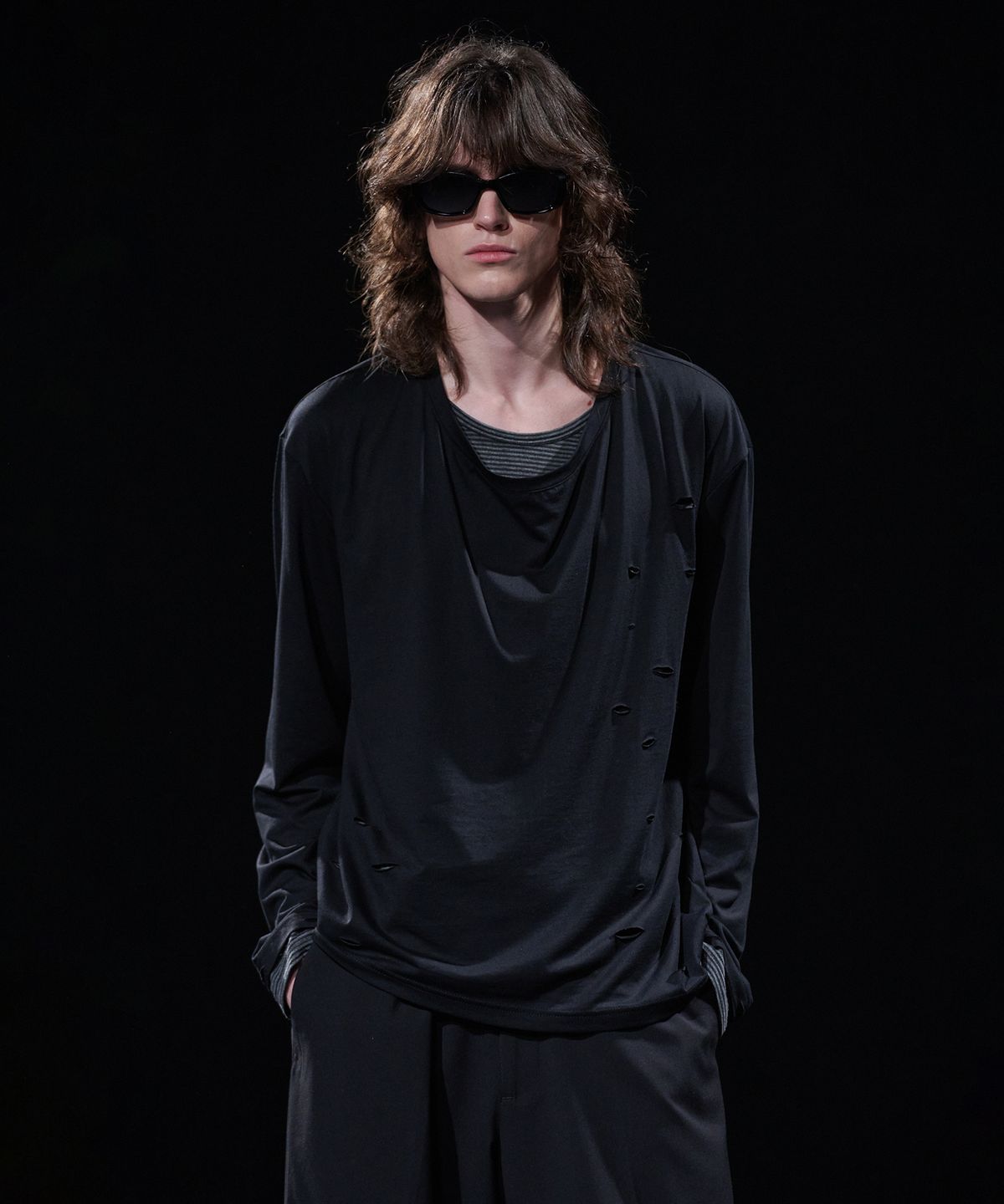 테이크이지(TAKEASY) [DMD] BREACH LD T-SHIRT - Charcoal