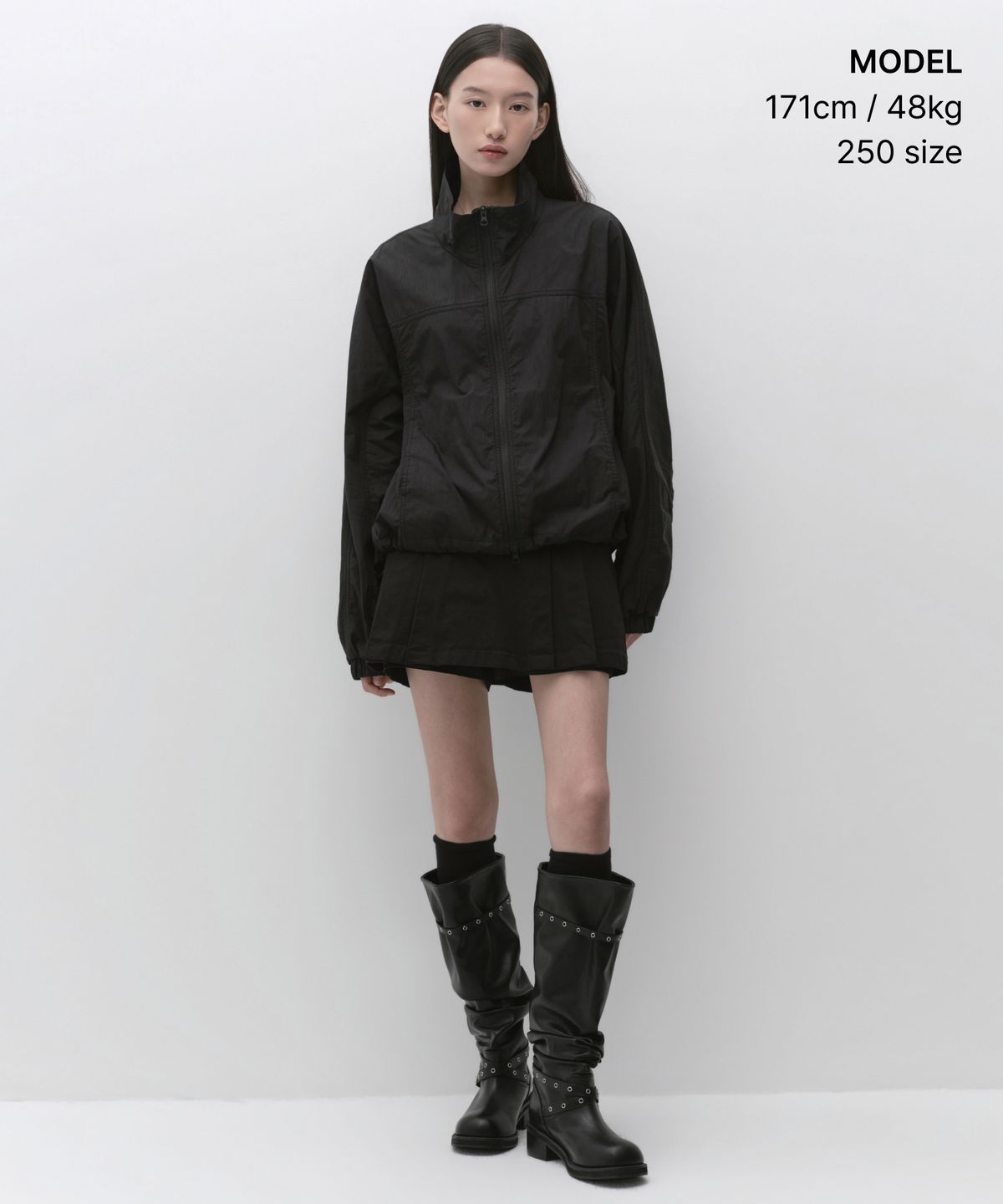 무신사 스탠다드 우먼(MUSINSA STANDARD WOMAN) 우먼즈 스트랩 슬라우치 부츠 [블랙]