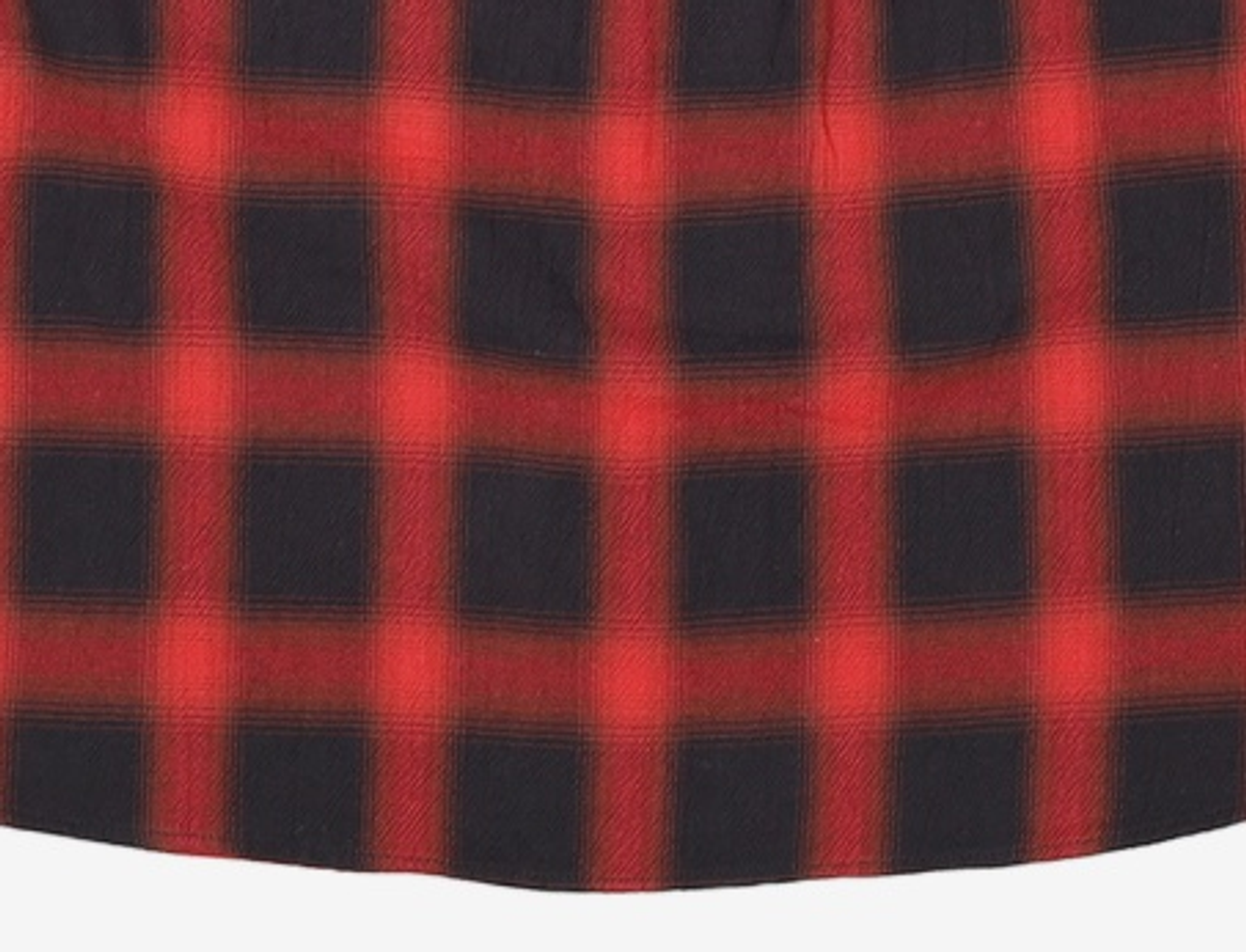 커스텀멜로우(CUSTOMELLOW) Red Oversized Fit Check Shirt CWSAW25125REX L