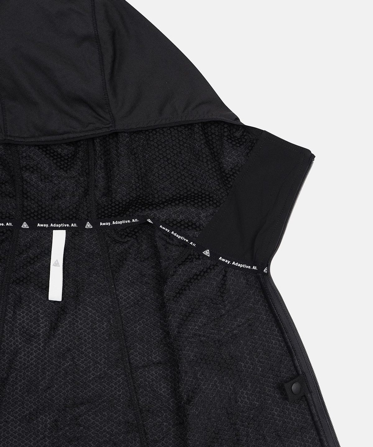 코오롱스포츠(KOLON SPORT) [TRAIL] 남성 트레일러닝 하이브리드 후드 집업 TLJJX26753BLK