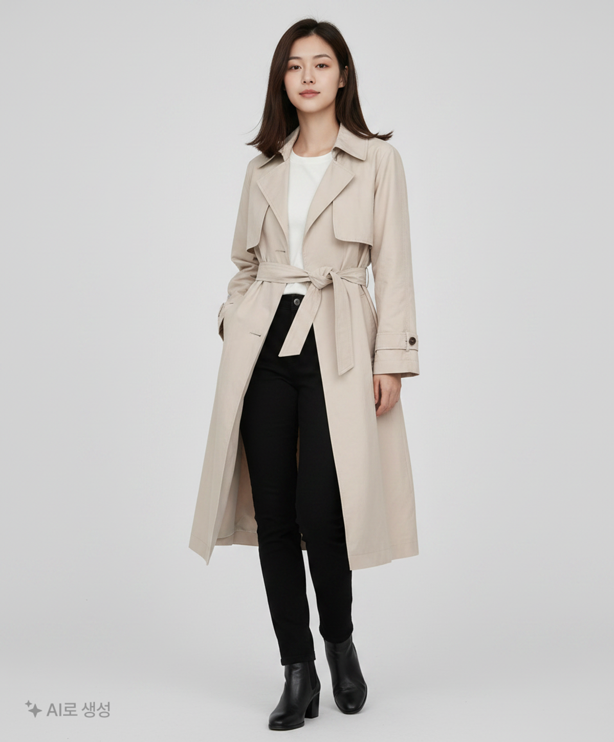 미쏘(MIXXO) 롱 반더블 트렌치코트 MIWJTB312B M