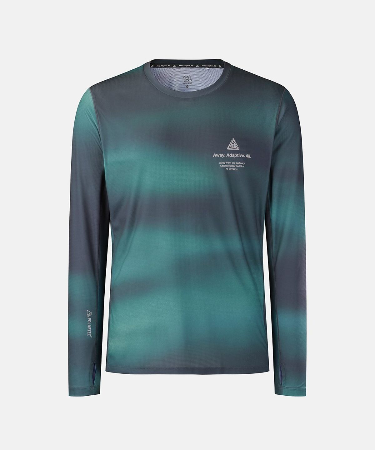 코오롱스포츠(KOLON SPORT) [TRAIL] 남성 프린트 라운드넥 긴팔 티셔츠 TLTBX26763DGY