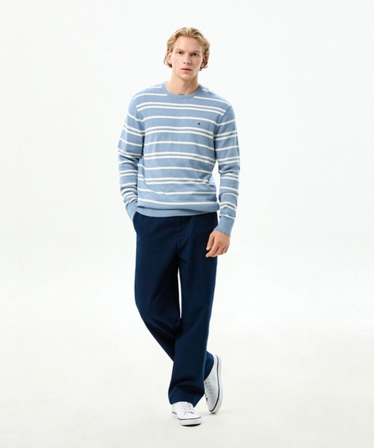 타미힐피거(TOMMY HILFIGER) 에센셜 코튼 크루넥 티셔츠 (T12G6KPO030MT10A4)