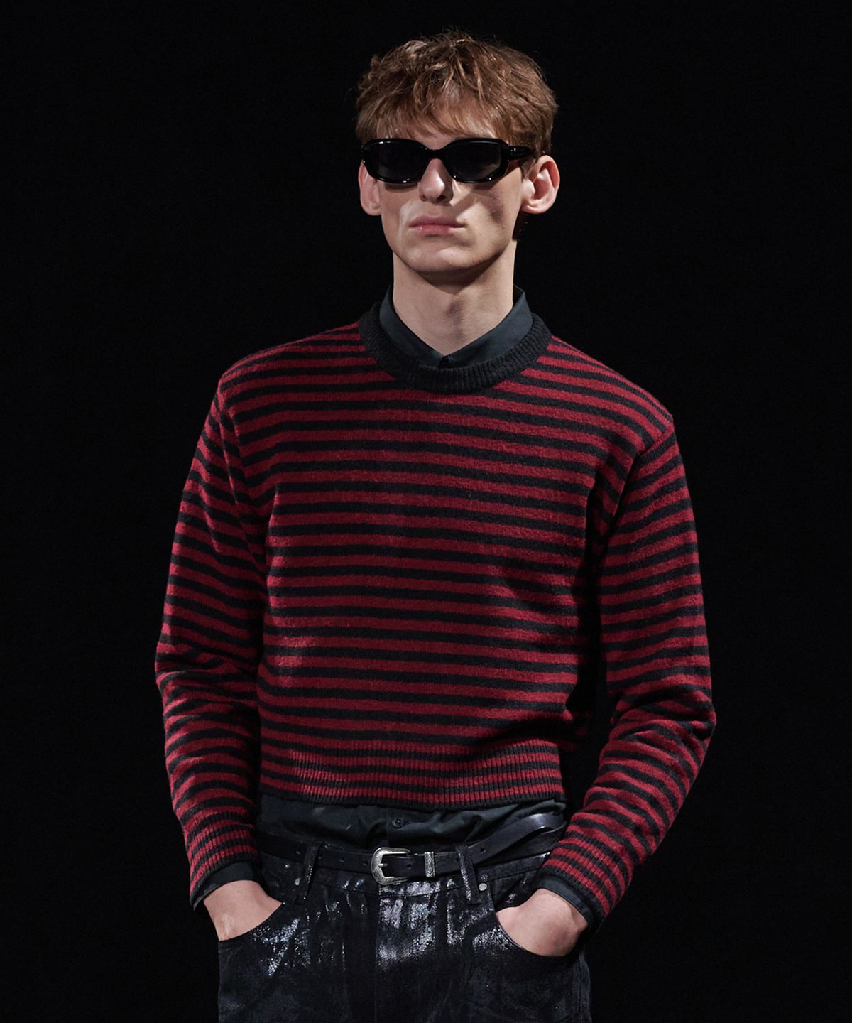 테이크이지(TAKEASY) [DMD] PRIMAL ST KNIT - Wine