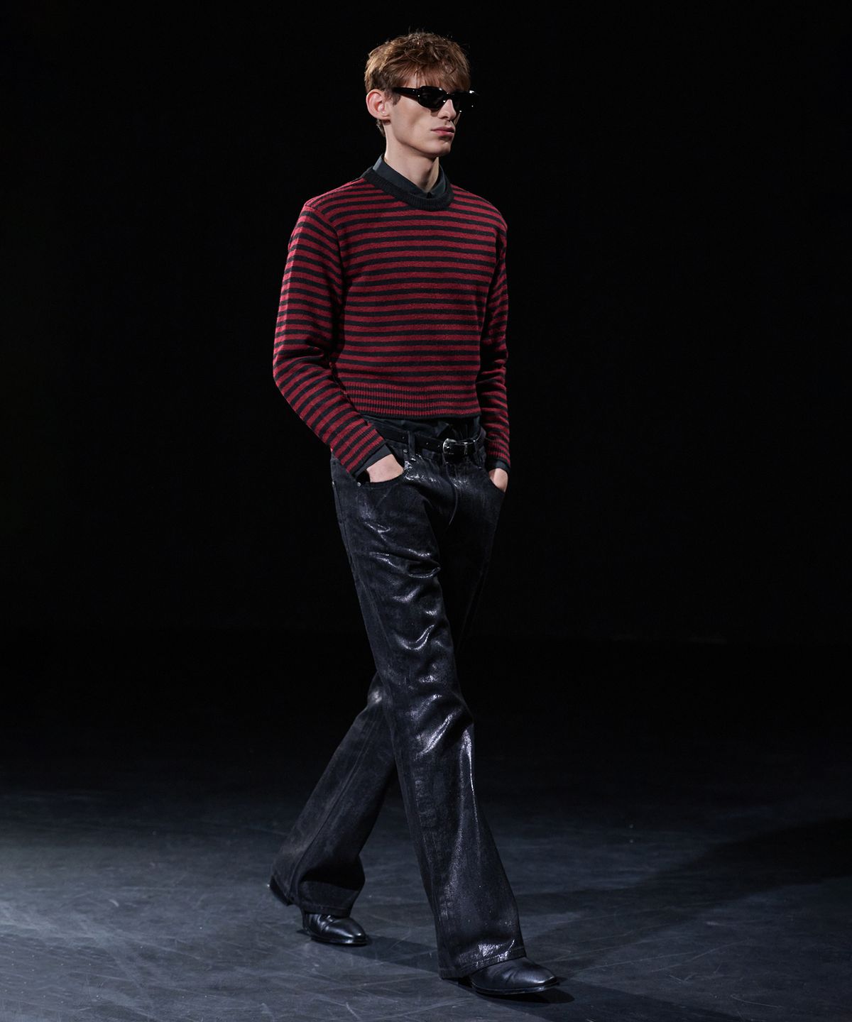 테이크이지(TAKEASY) [DMD] PRIMAL ST KNIT - Wine