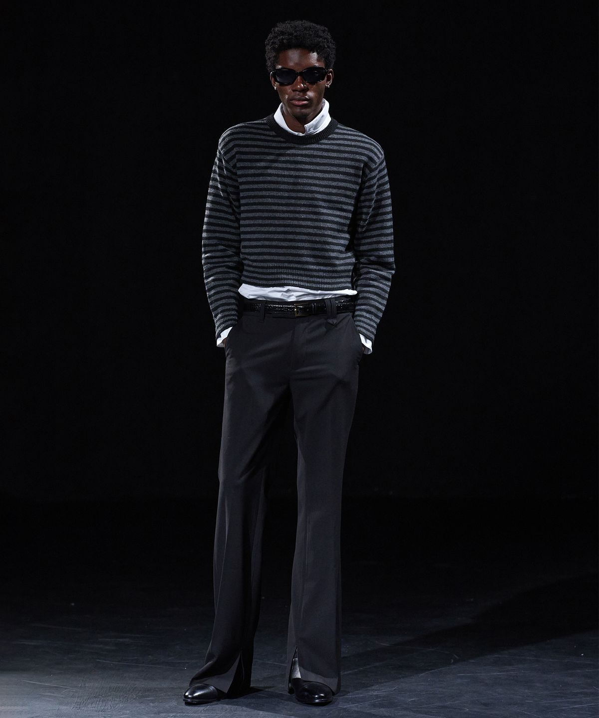 테이크이지(TAKEASY) [DMD] PRIMAL ST KNIT - Charcoal