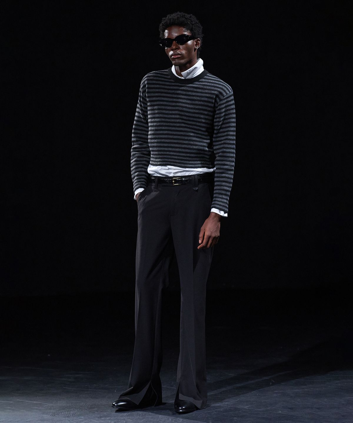 테이크이지(TAKEASY) [DMD] PRIMAL ST KNIT - Charcoal