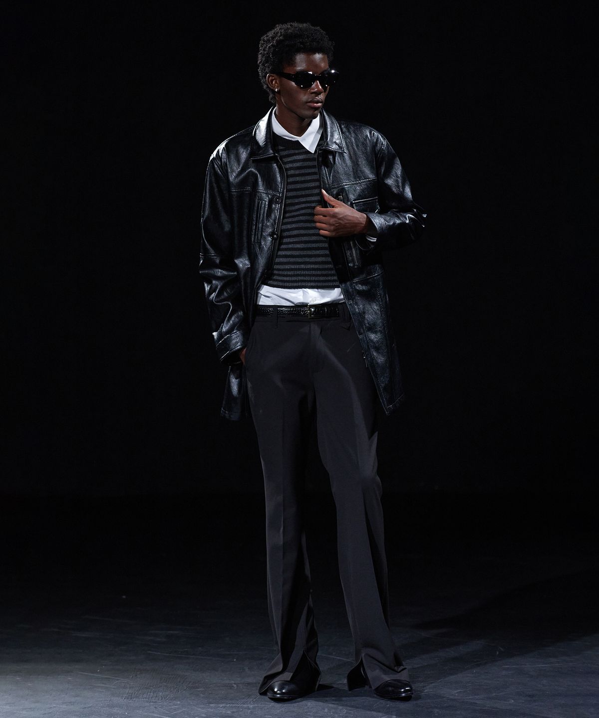 테이크이지(TAKEASY) [DMD] PRIMAL ST KNIT - Charcoal