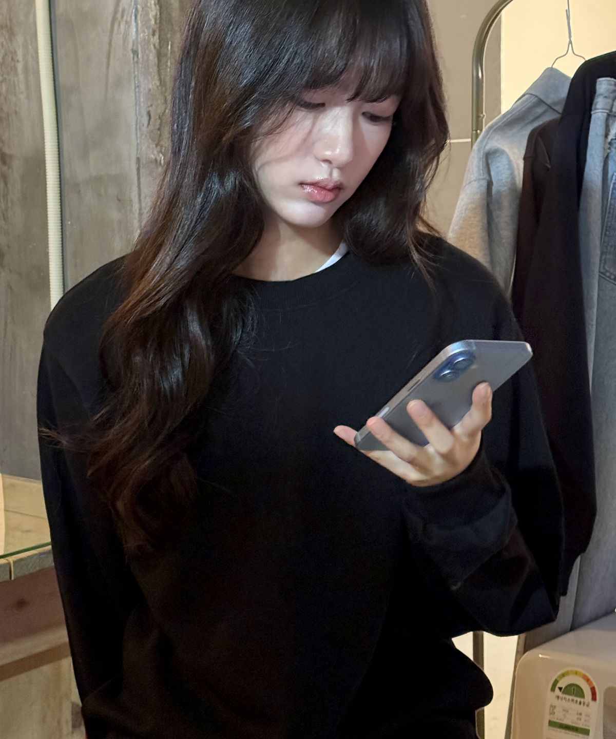 리브레너(REBRENNER) 무드 스탠다드 베이직 스웻셔츠 버건디