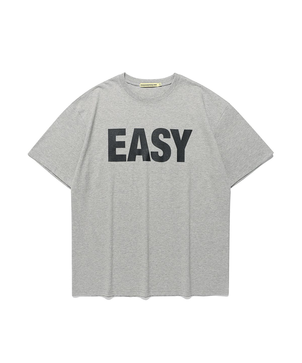 이지이지이지(EASYEASYEASY) Easy Basic Logo Tee Grey