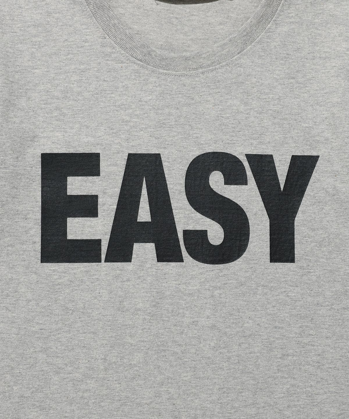 이지이지이지(EASYEASYEASY) Easy Basic Logo Tee Grey