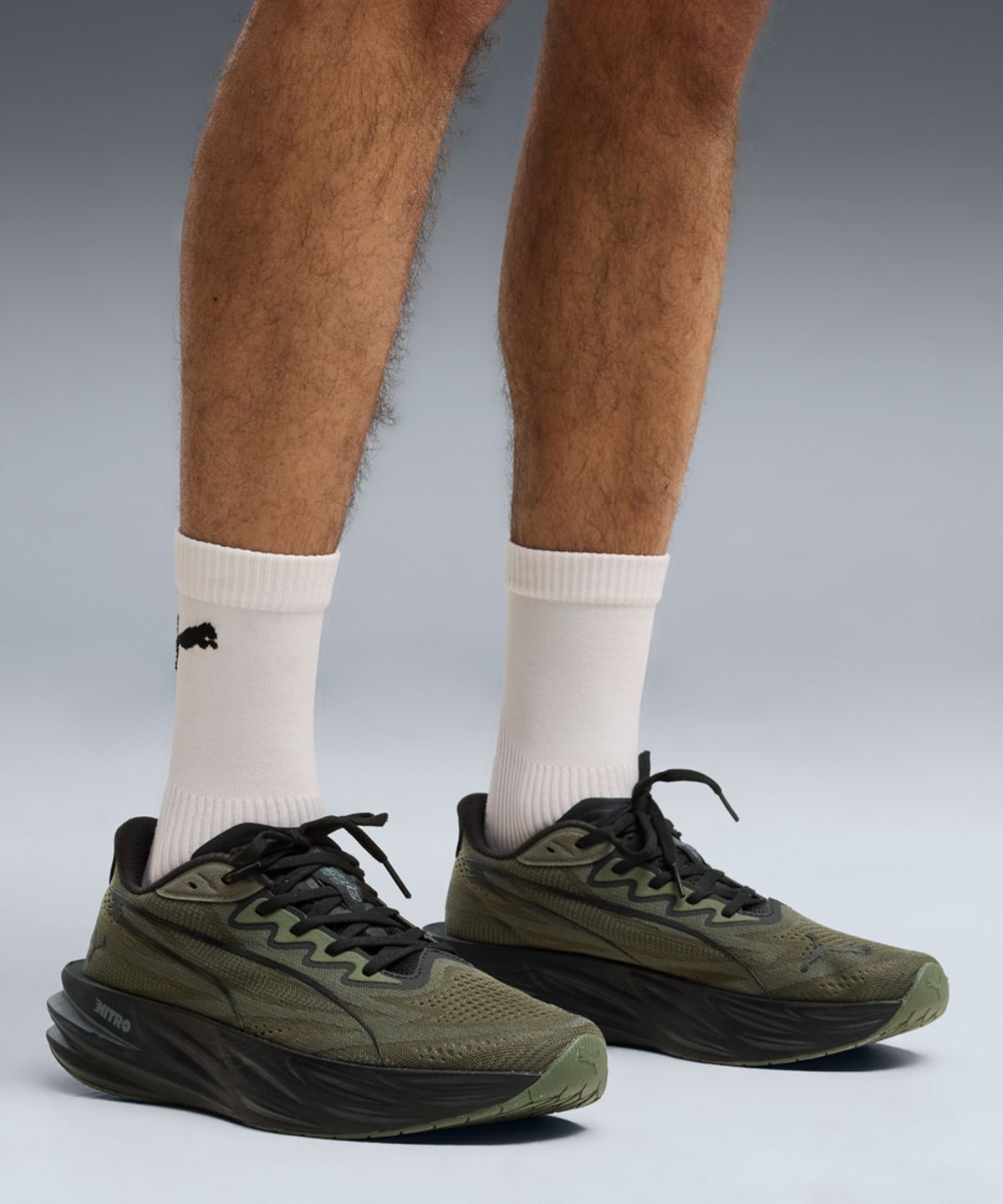 푸마(PUMA) 디비에이트 퓨어 나이트로 - 모스 베일:푸마 블랙 / 313904-23
