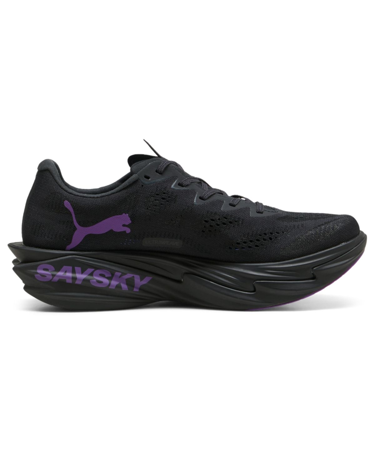 푸마(PUMA) [PUMA X SAYSKY] 디비에이트 나이트로 엘리트 4 우먼스 - 플랫 다크 그레이:울트라 퍼플 / 313943-01