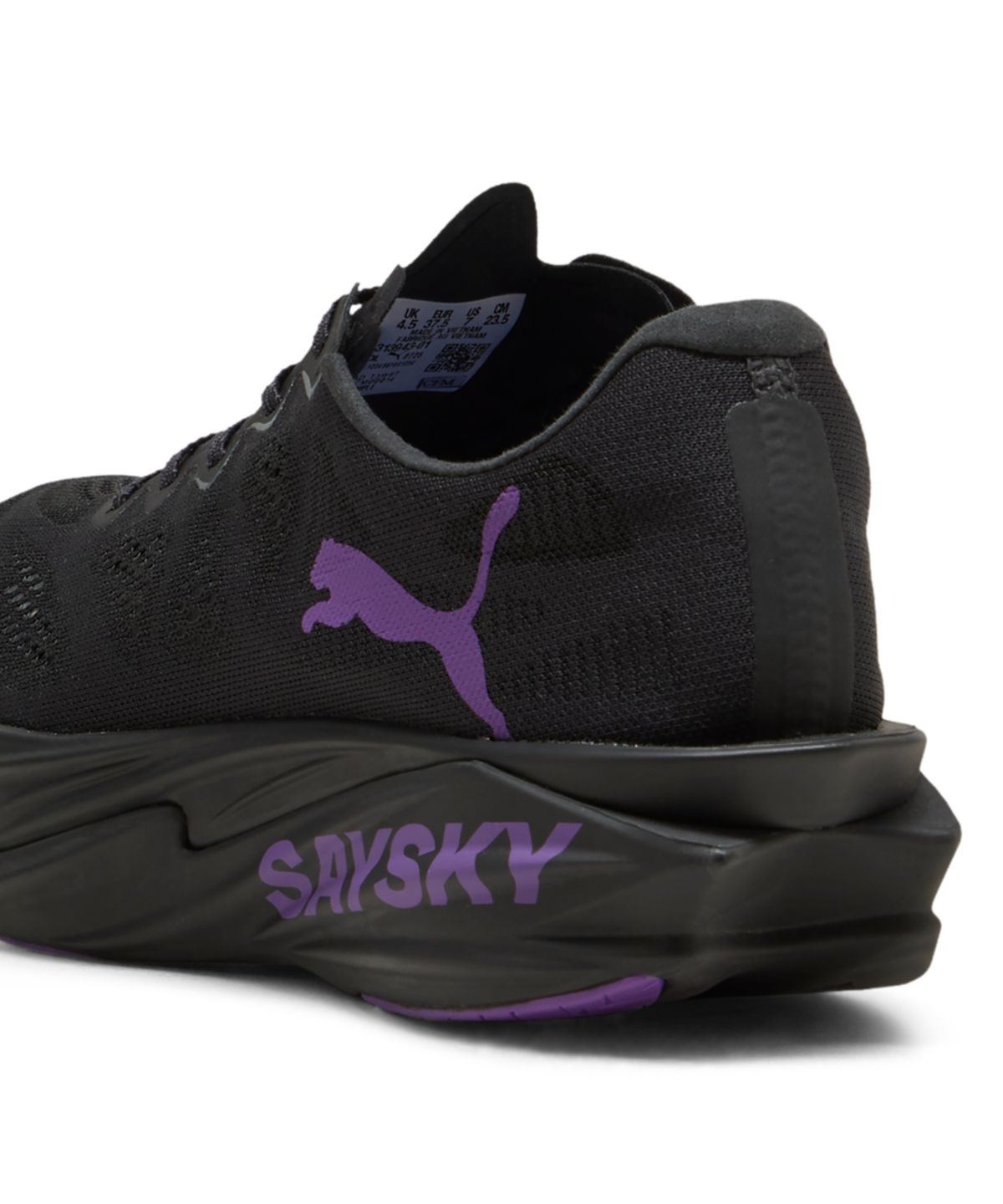 푸마(PUMA) [PUMA X SAYSKY] 디비에이트 나이트로 엘리트 4 우먼스 - 플랫 다크 그레이:울트라 퍼플 / 313943-01