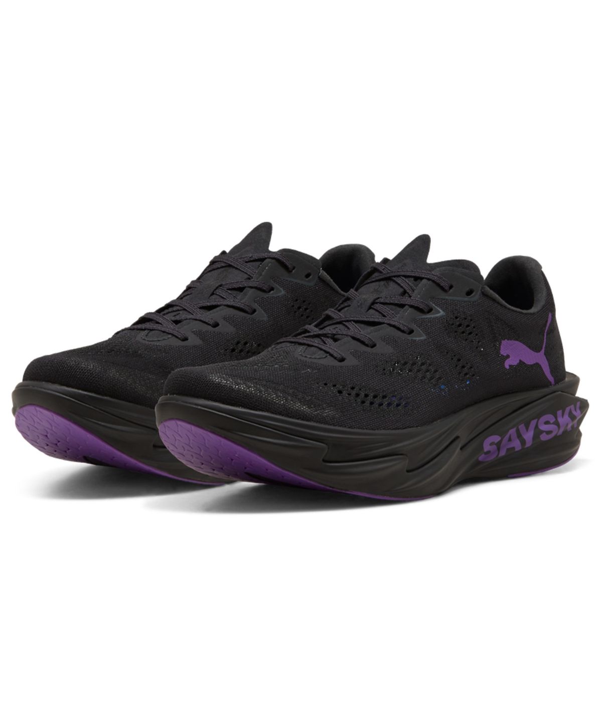 푸마(PUMA) [PUMA X SAYSKY] 디비에이트 나이트로 엘리트 4 우먼스 - 플랫 다크 그레이:울트라 퍼플 / 313943-01