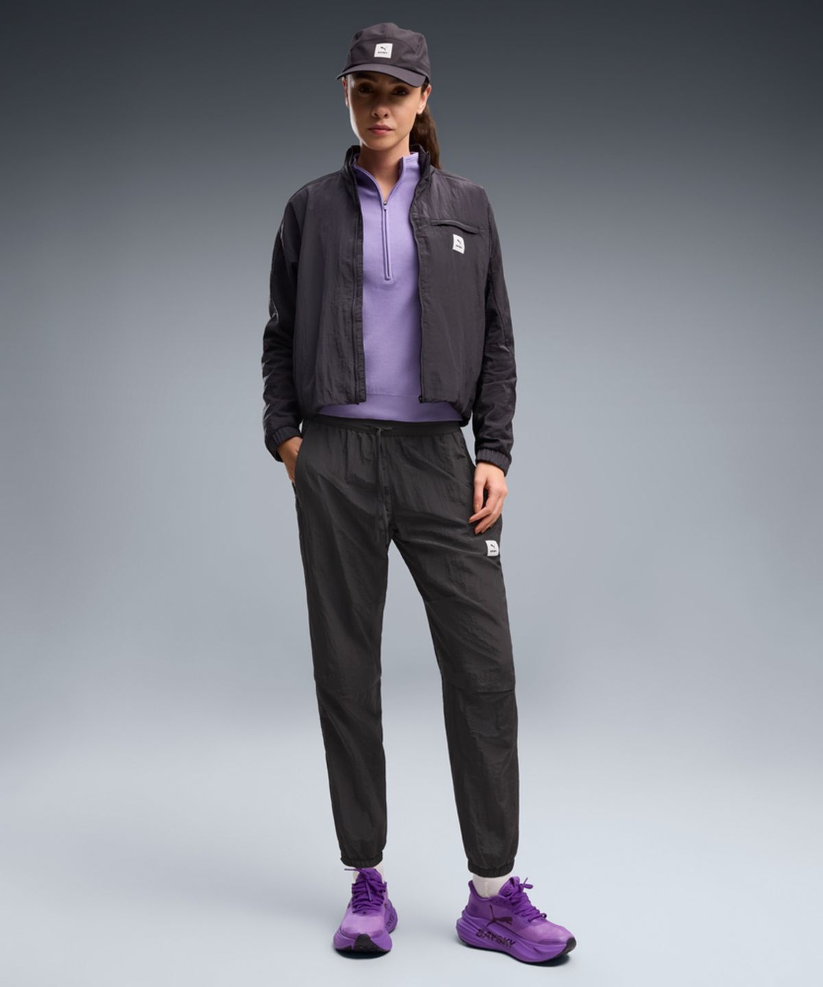 푸마(PUMA) [PUMA X SAYSKY] 프리마로프트 이볼브 팬츠 - 플랫 다크 그레이 / 528993-99