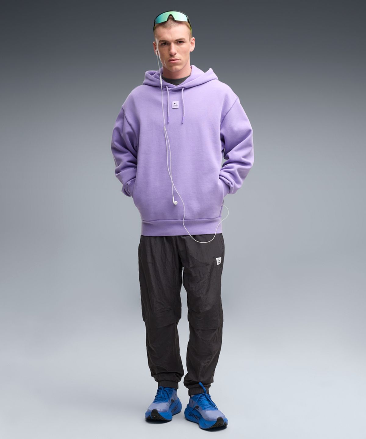 푸마(PUMA) [PUMA X SAYSKY] 그래픽 스웻셔츠 - 라벤더 얼럿 / 529014-46