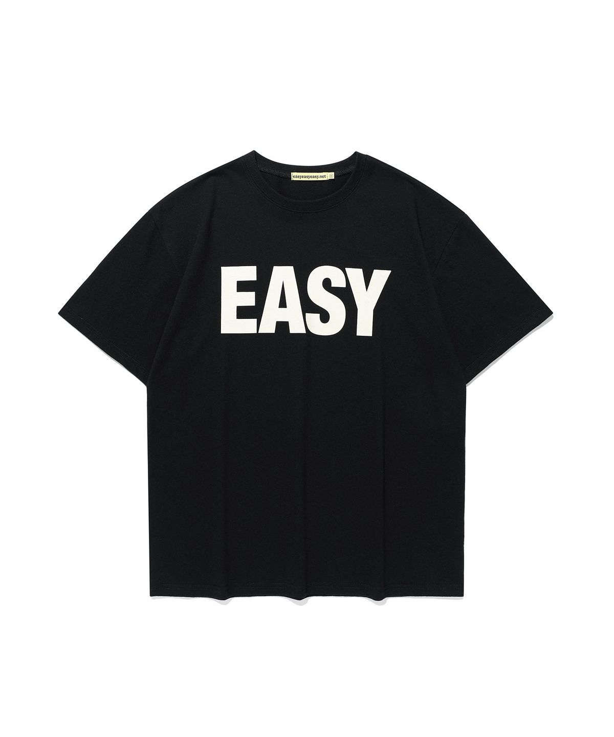 이지이지이지(EASYEASYEASY) Easy Basic Logo Tee Black