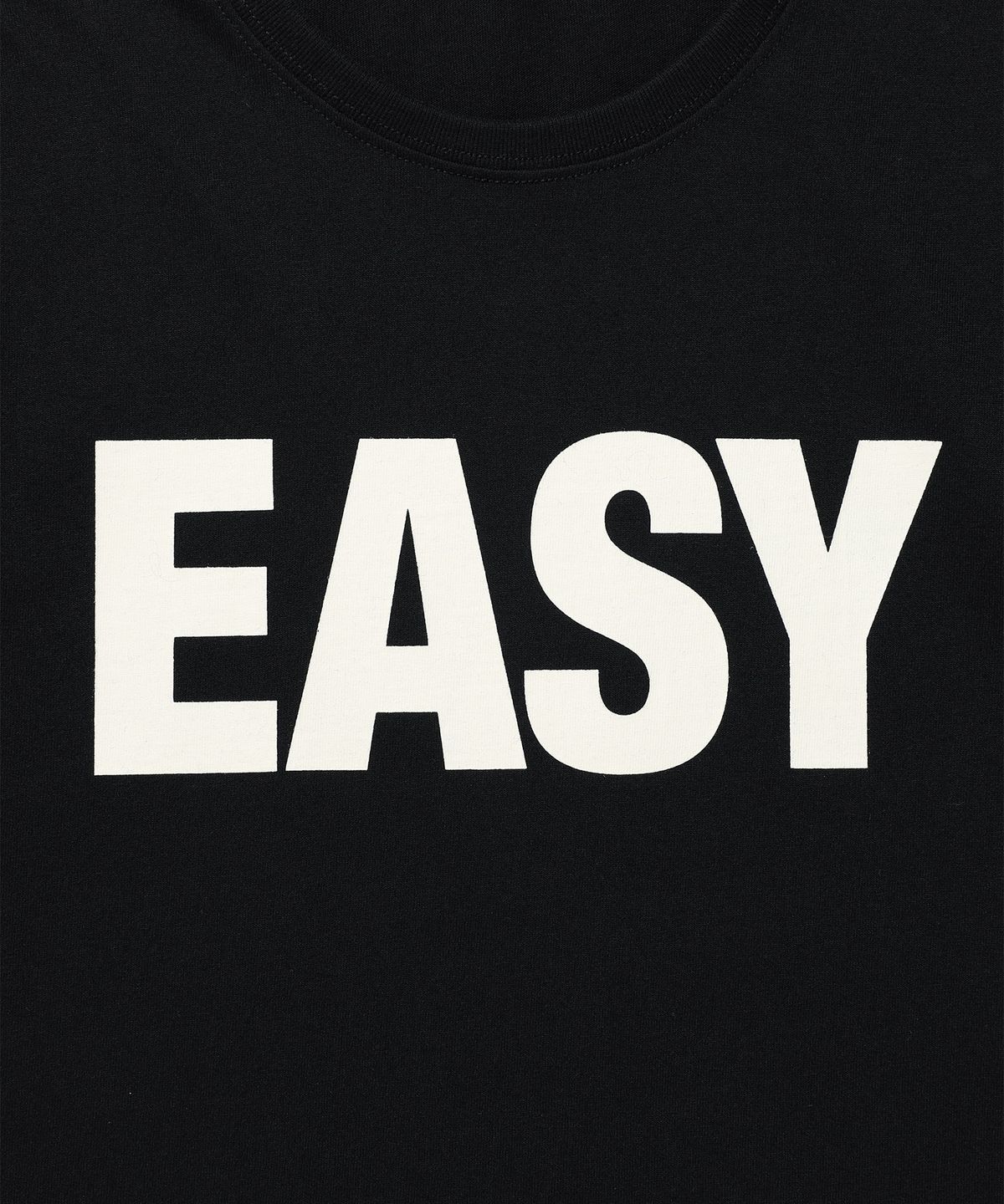 이지이지이지(EASYEASYEASY) Easy Basic Logo Tee Black