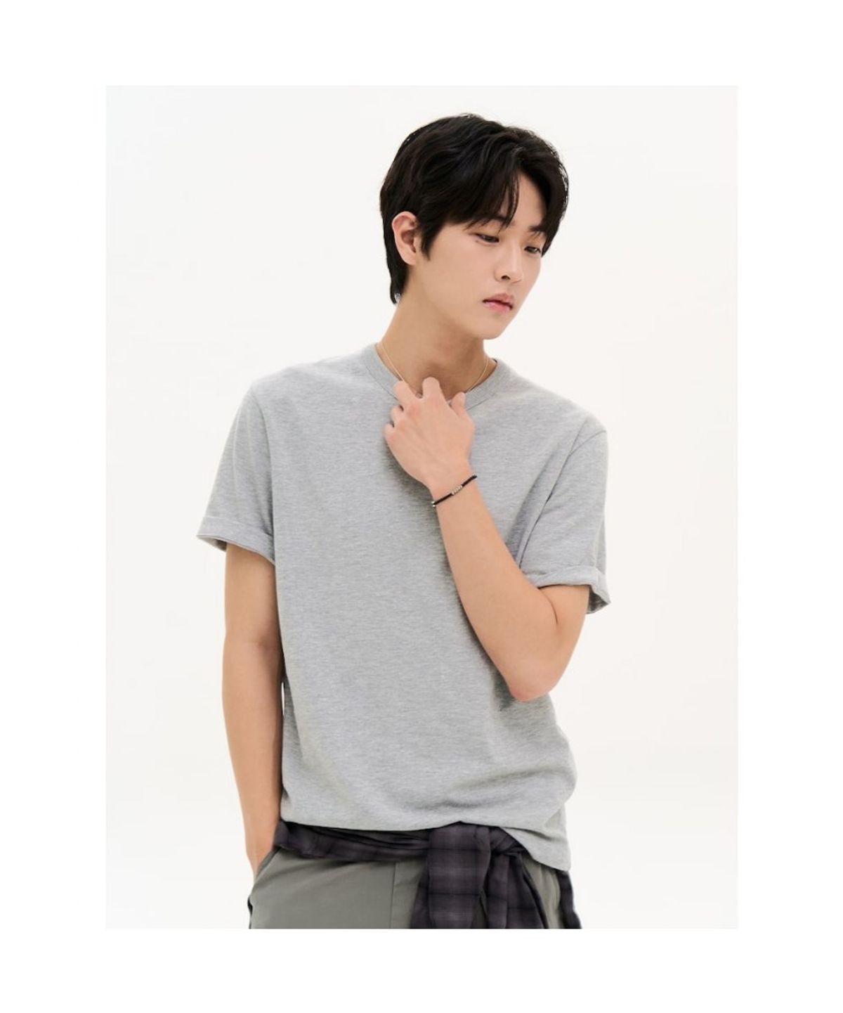 에잇세컨즈(8SECONDS) 데일리 베이직 반소매 티  그레이