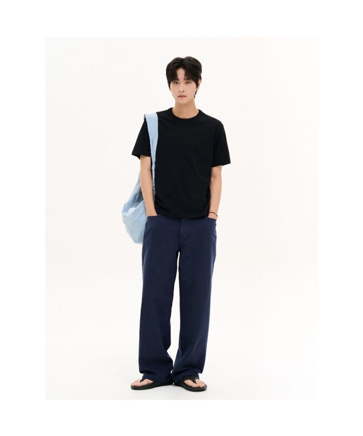 에잇세컨즈(8SECONDS) 데일리 베이직 반소매 티  블랙