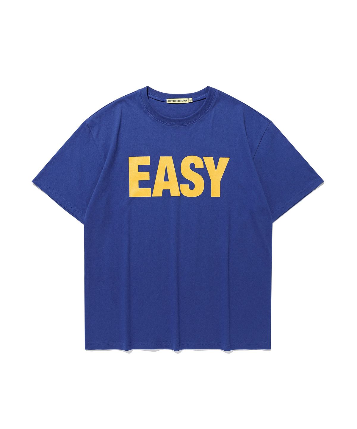 이지이지이지(EASYEASYEASY) Easy Basic Logo Tee Blue