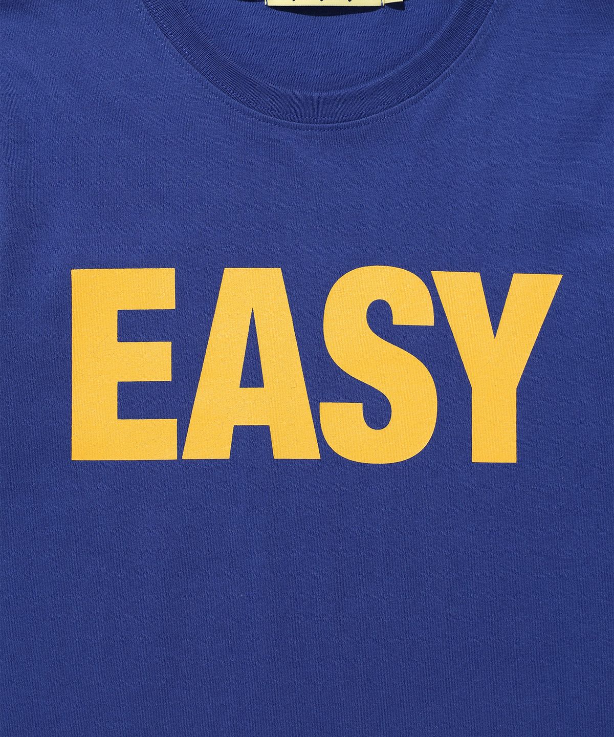 이지이지이지(EASYEASYEASY) Easy Basic Logo Tee Blue