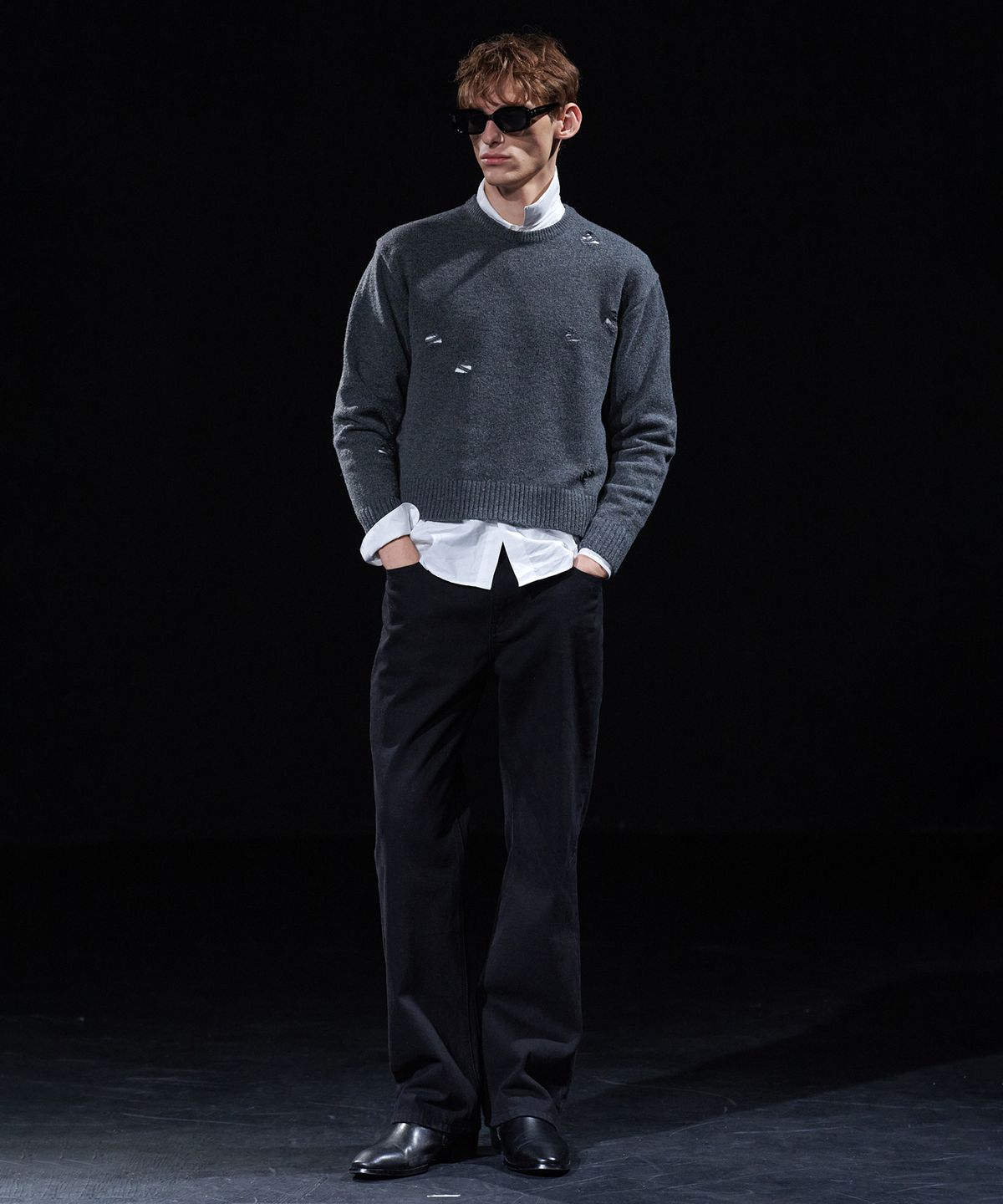 테이크이지(TAKEASY) [DMD] BREACH SL KNIT - Charcoal