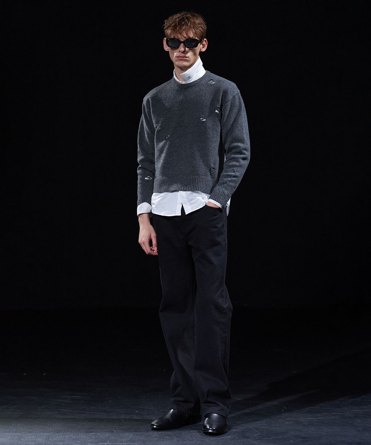 테이크이지(TAKEASY) [DMD] BREACH SL KNIT - Charcoal