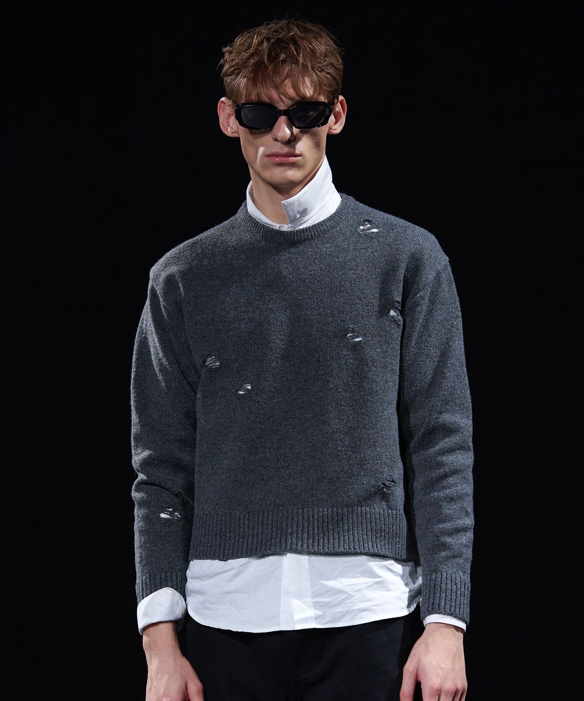 테이크이지(TAKEASY) [DMD] BREACH SL KNIT - Charcoal