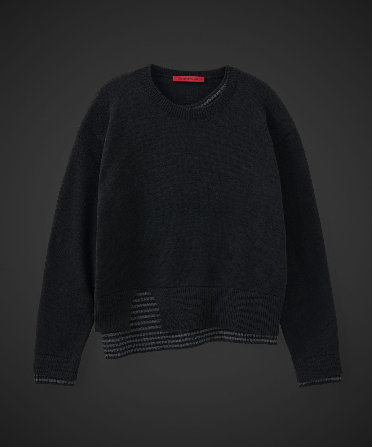 테이크이지(TAKEASY) [DMD] VEIL ST KNIT - Black