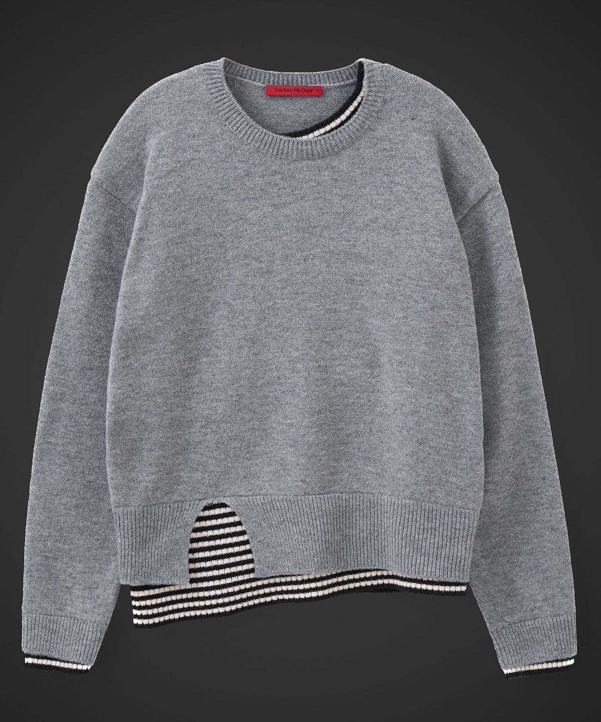 테이크이지(TAKEASY) [DMD] VEIL ST KNIT - Melange Gray