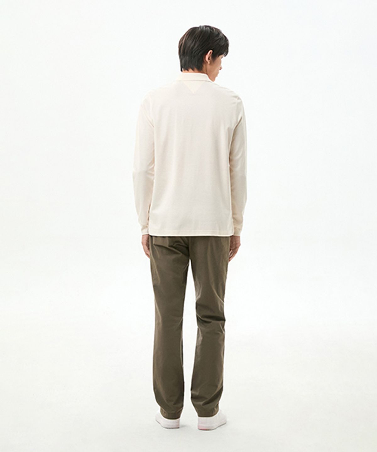 타미힐피거(TOMMY HILFIGER) [Slim straight fit] 덴톤 코튼 블렌드 스트럭처 팬츠 (T12G6WPC740ML1M04)