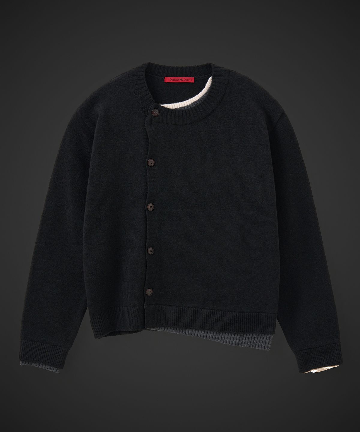 테이크이지(TAKEASY) [DMD] SHIFT LD CARDIGAN - Black