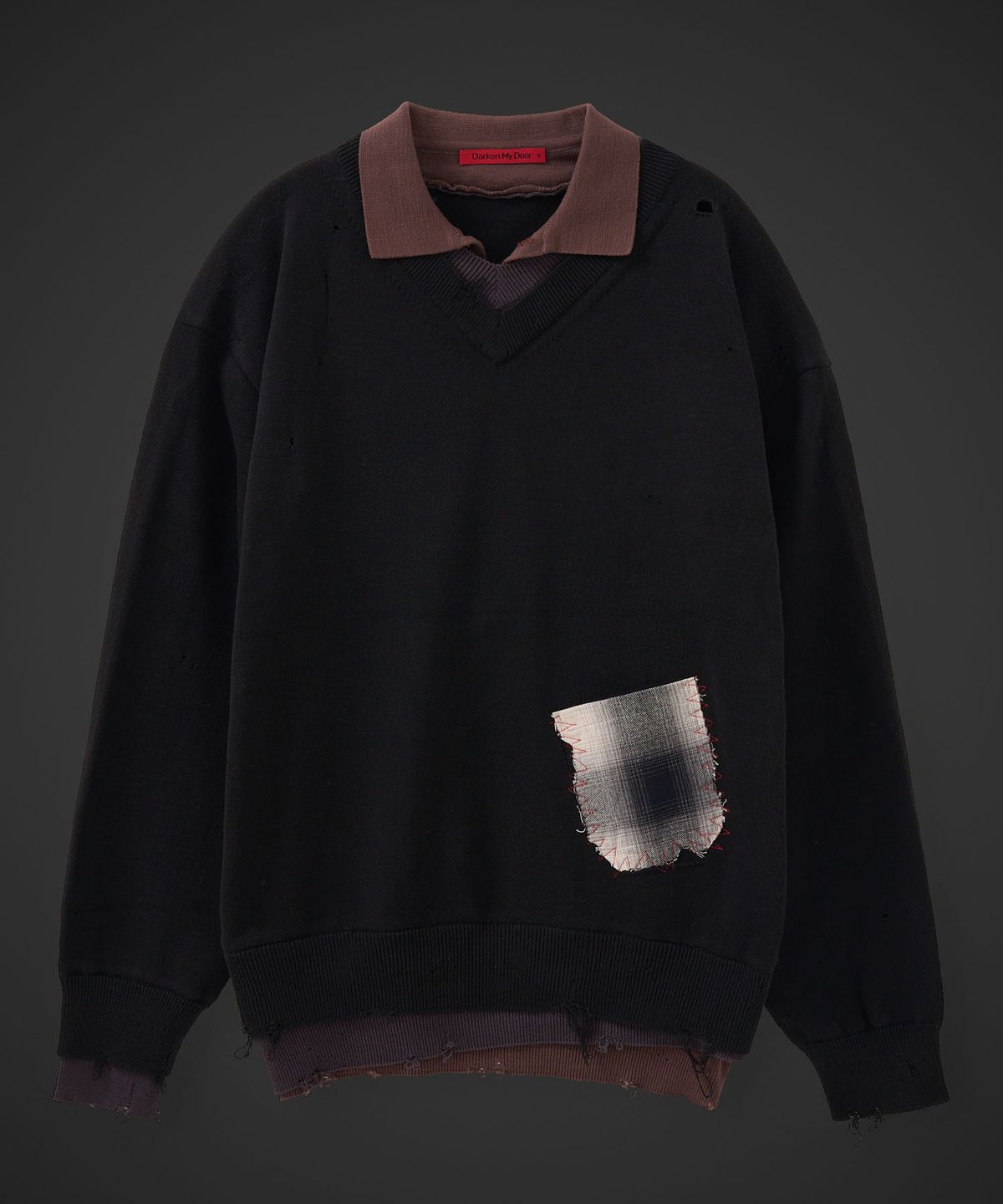 테이크이지(TAKEASY) [DMD] FRAME LD KNIT - Black