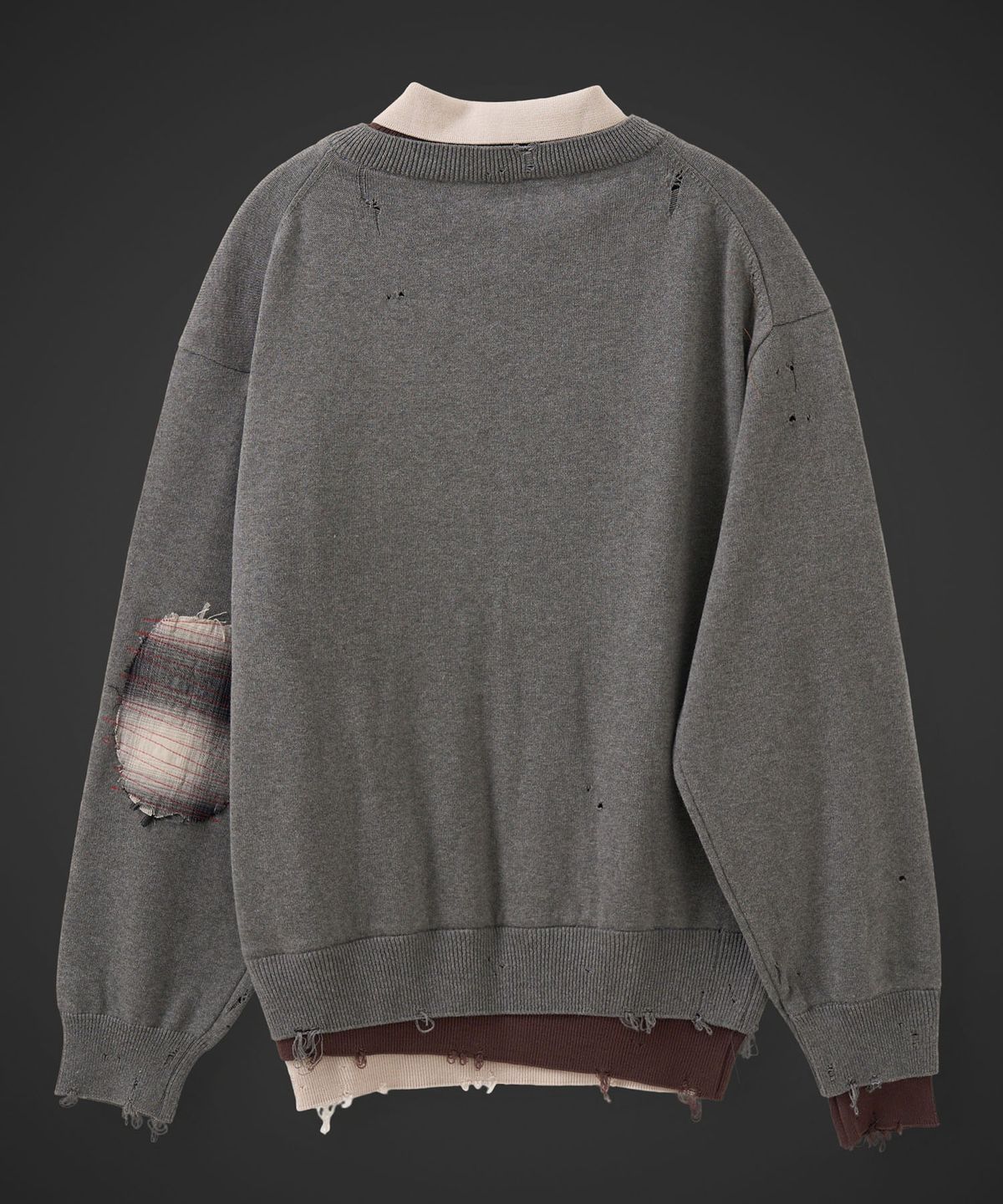 테이크이지(TAKEASY) [DMD] FRAME LD KNIT - Charcoal