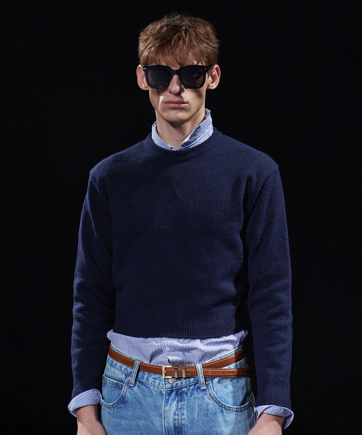 테이크이지(TAKEASY) [DMD] CORE MN KNIT - Navy