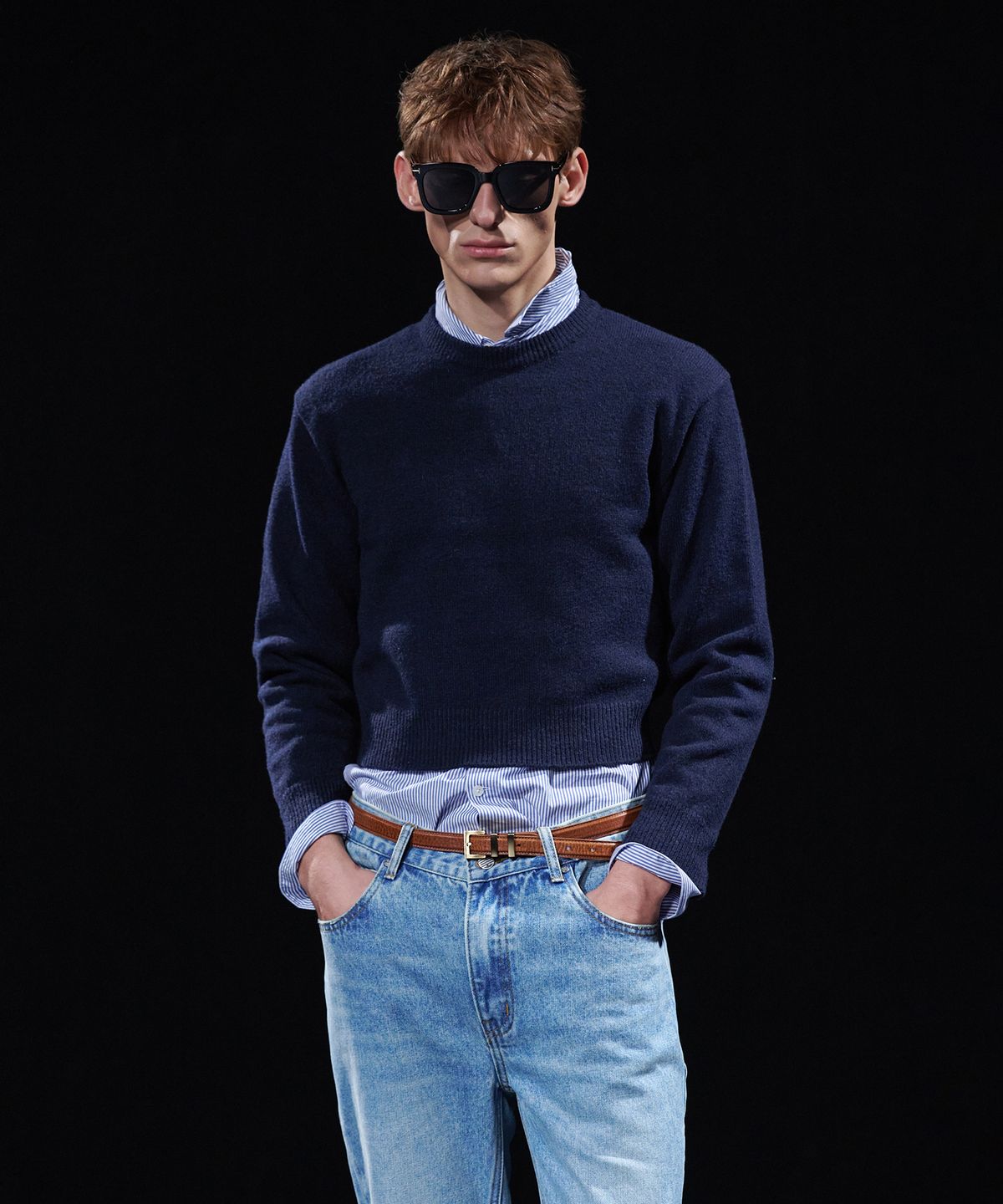 테이크이지(TAKEASY) [DMD] CORE MN KNIT - Navy