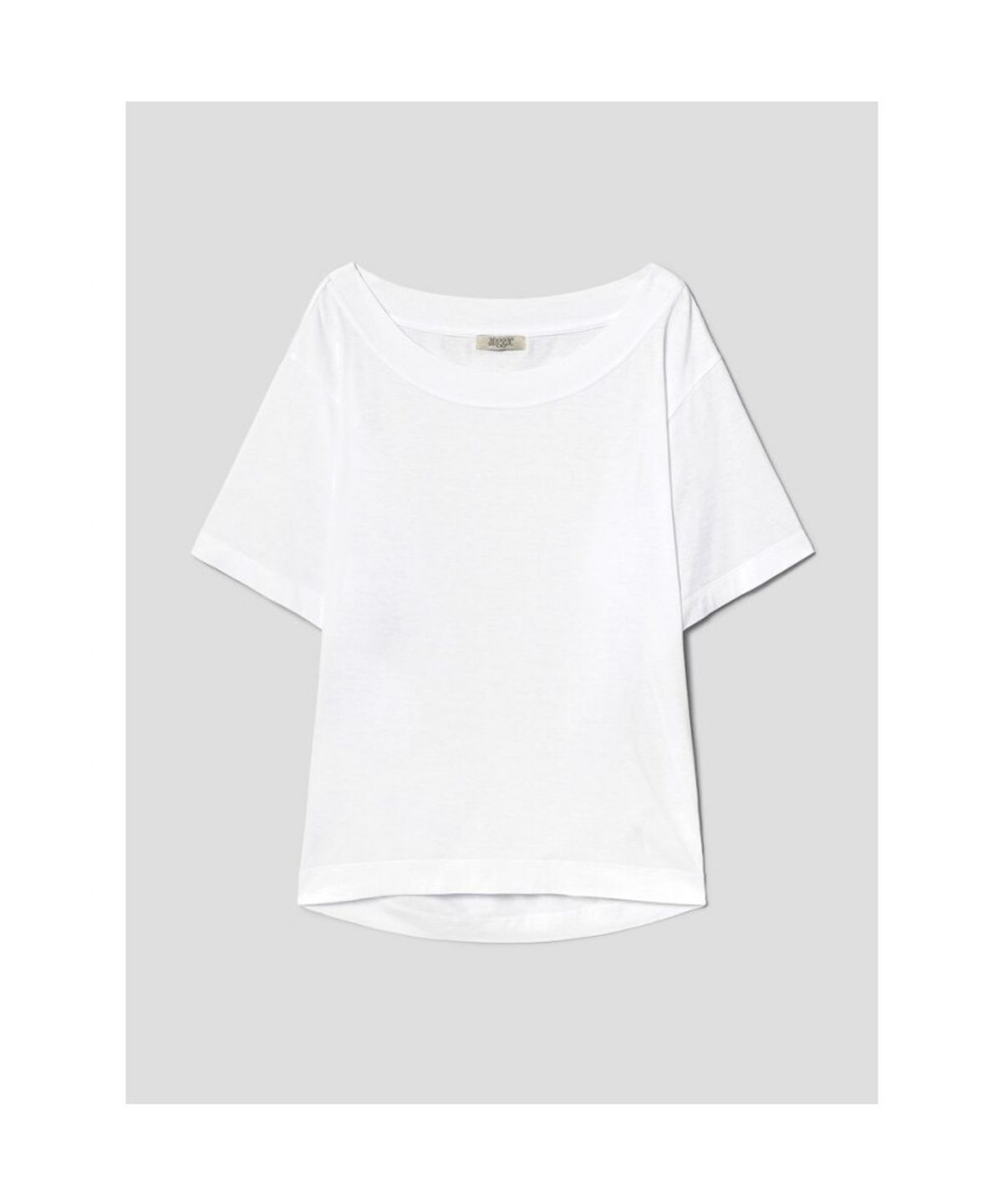 앙개(ANGGAE) Oversized Back Draped TShirt  Ivory