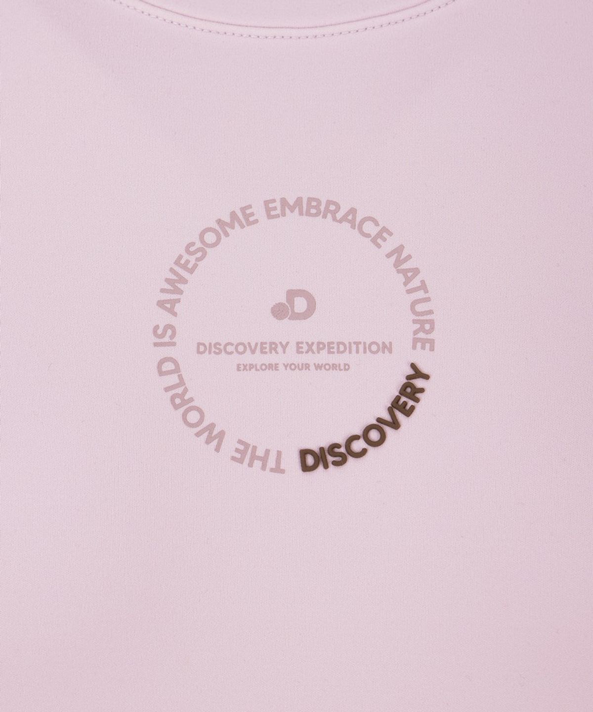 디스커버리 익스페디션(DISCOVERY EXPEDITION) 여성 세미크롭 기능성 긴팔티 (L.Pink)