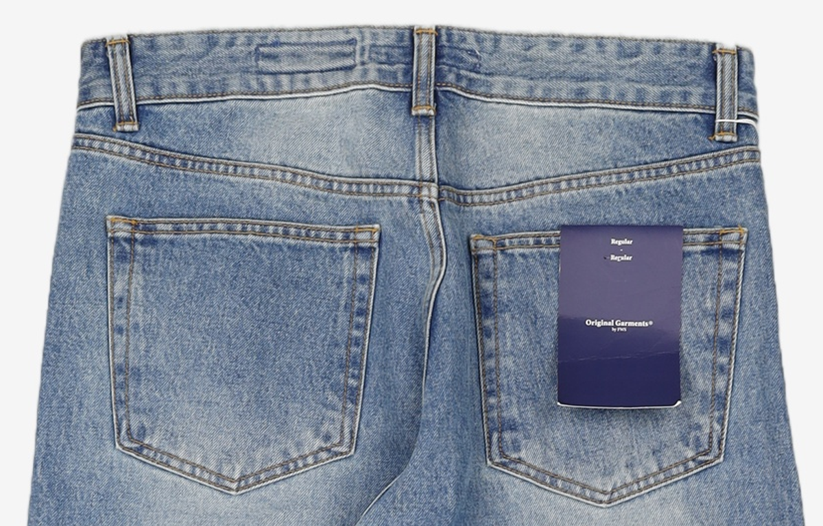 프리즘웍스(FRIZMWORKS) OG SELVEDGE REGULAR DENIM PANTS _ LIGHT BLUE L