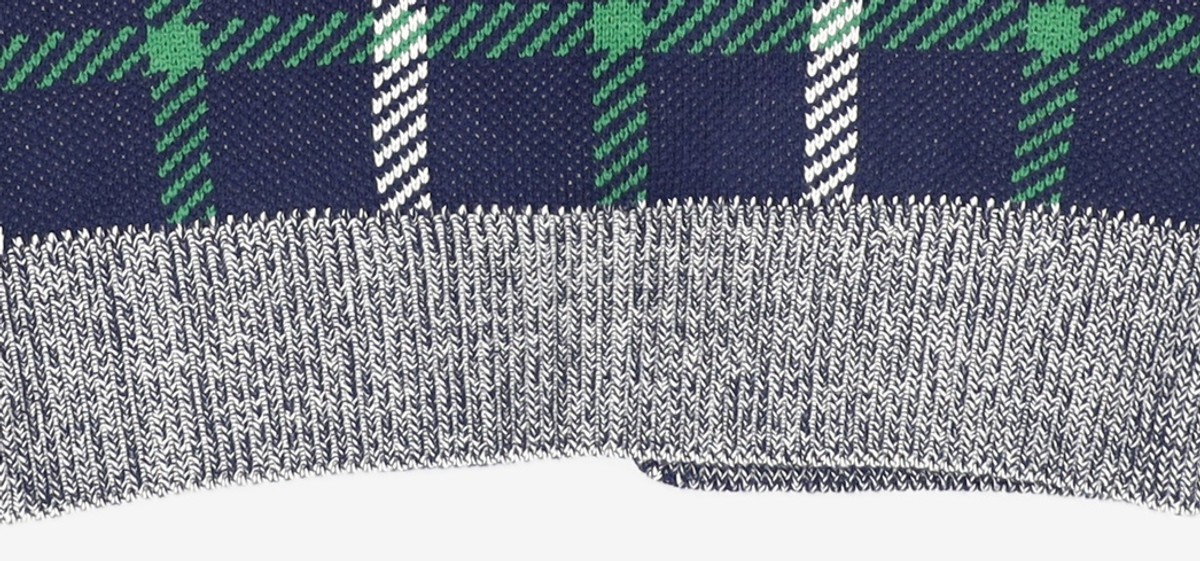 어몽(AMONG) A CHECK RIBBON KNIT VEST S